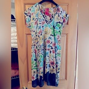 Johnny was silk dress